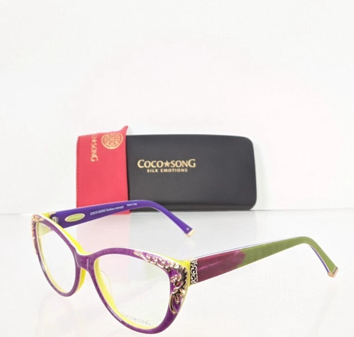New Authentic COCO SONG Eyeglasses Golden Phoenix Col. 3 54mm CV093