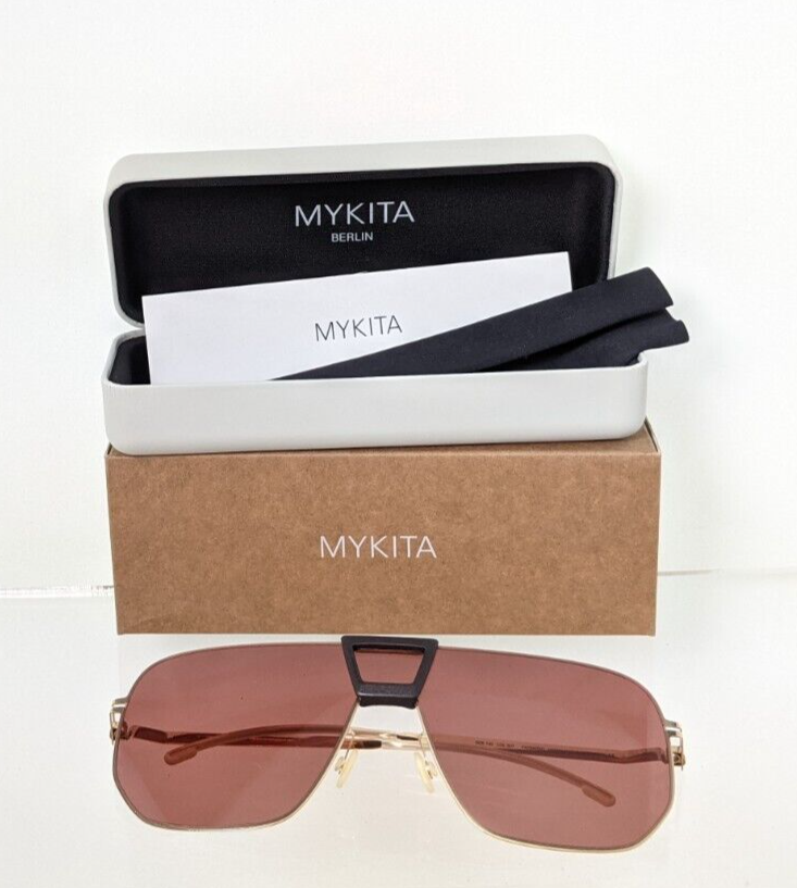 Brand New Authentic MYKITA Sunglasses Mylon Hybrid Cayenne Col. 307 Gold Frame