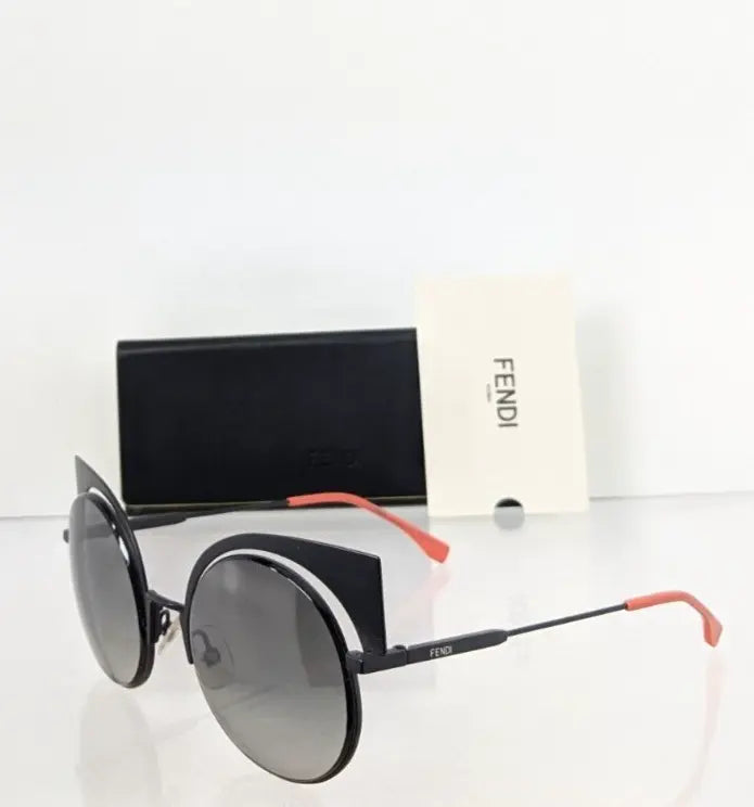 Brand New Authentic Fendi FF 0177 Sunglasses 003VK Black Frame 0177/S 53mm