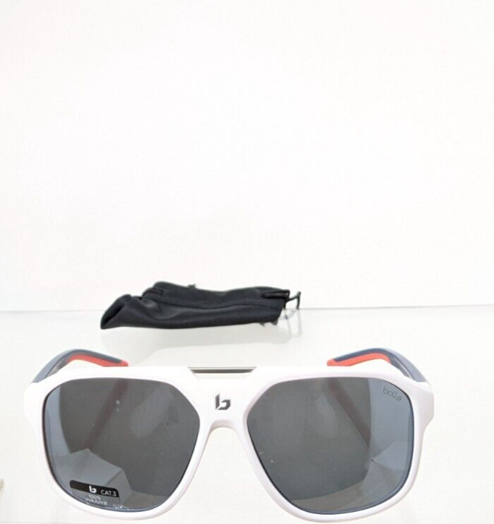 Brand New Authentic Bolle Sunglasses Arcadia White Navy Frame