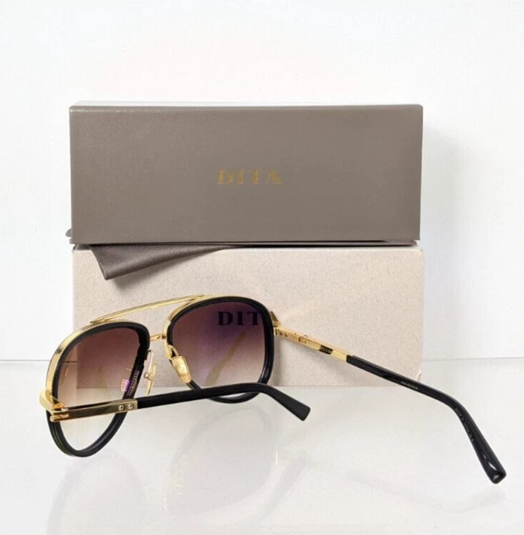 New Authentic Dita Sunglasses Mach Two DRX 2031B Black Gold 60mm Made in Japan