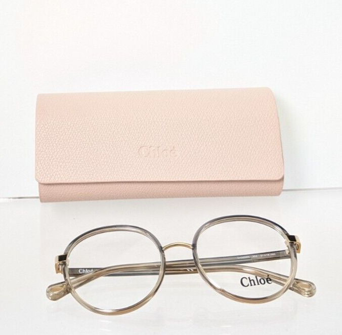 Brand New Authentic Chloe Eyeglasses CE 0033 002 51mm Clear & Gold 0033O Frame