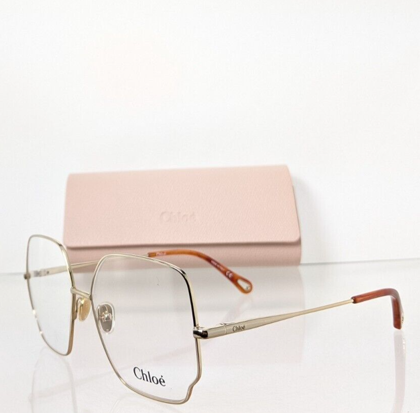 Brand New Authentic Chloe Eyeglasses CE 0096 001 57mm Gold 0096O Frame