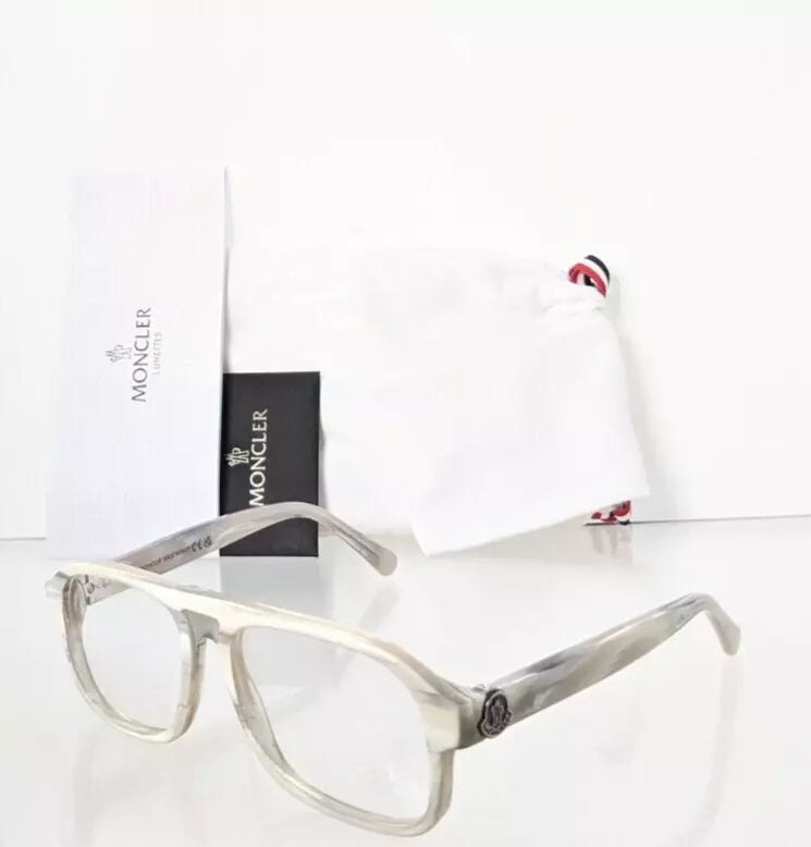 Brand New Authentic Moncler Eyeglasses ML 5198 060 54mm Horn Frame