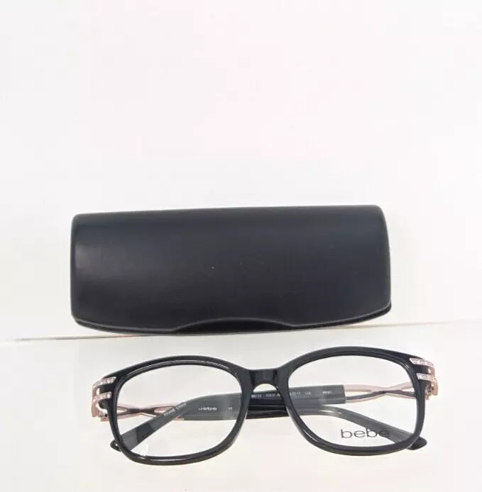 New Authentic BEBE Eyeglasses BB 5172 001 Jet 52mm Black Frame