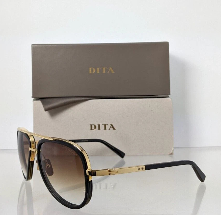 New Authentic Dita Sunglasses Mach Two DRX 2031B Black Gold 60mm Made in Japan