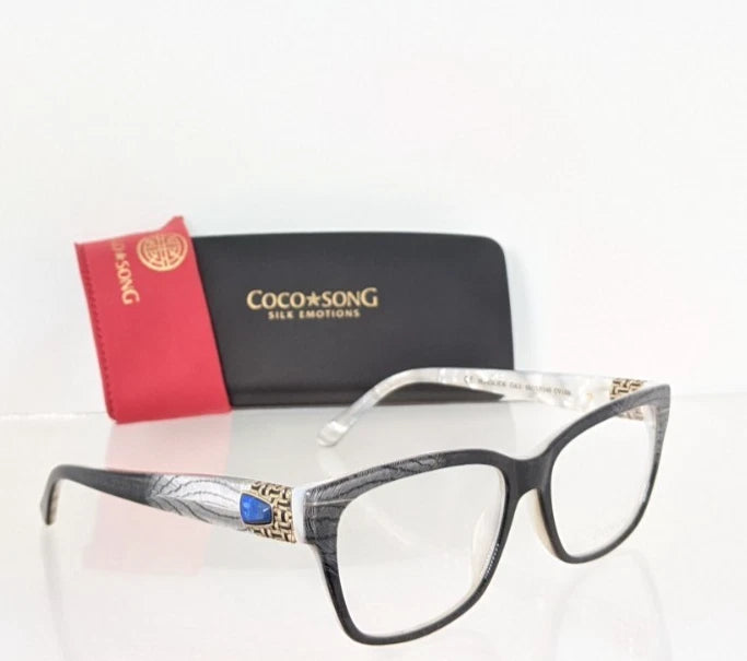 New Authentic COCO SONG Eyeglasses Black Ice Col. 1 54mm CV155
