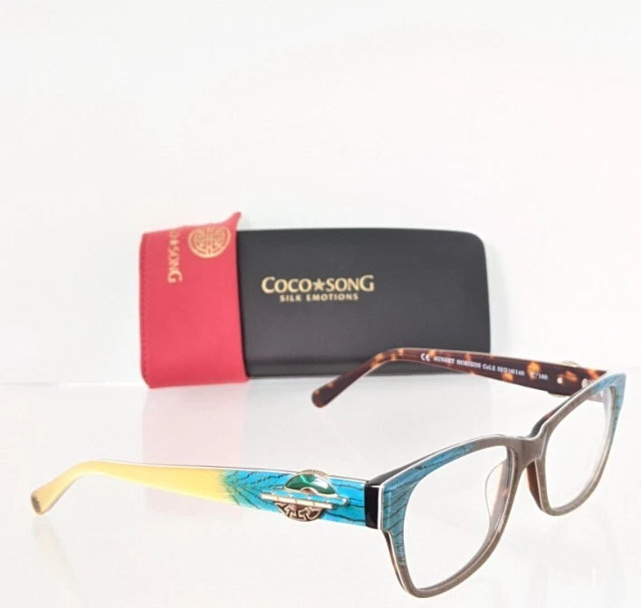 New Authentic COCO SONG Eyeglasses Sunset Horizon Col. 2 53mm CV160