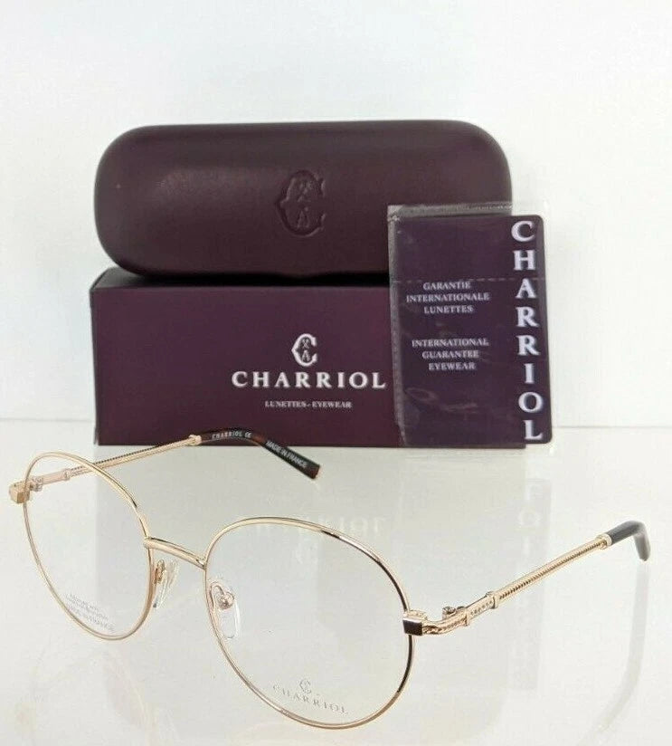Brand New Authentic Charriol Eyeglasses PC 71022 PC71022 C01 51mm Black Gold