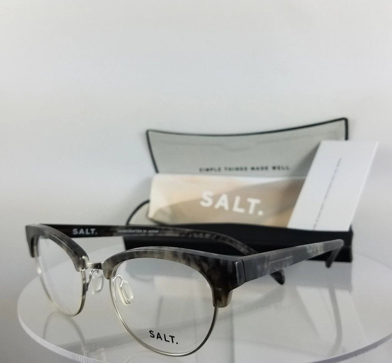 Brand New Authentic SALT Eyeglasses KRIS KRIS Charcoal 50mm Frame