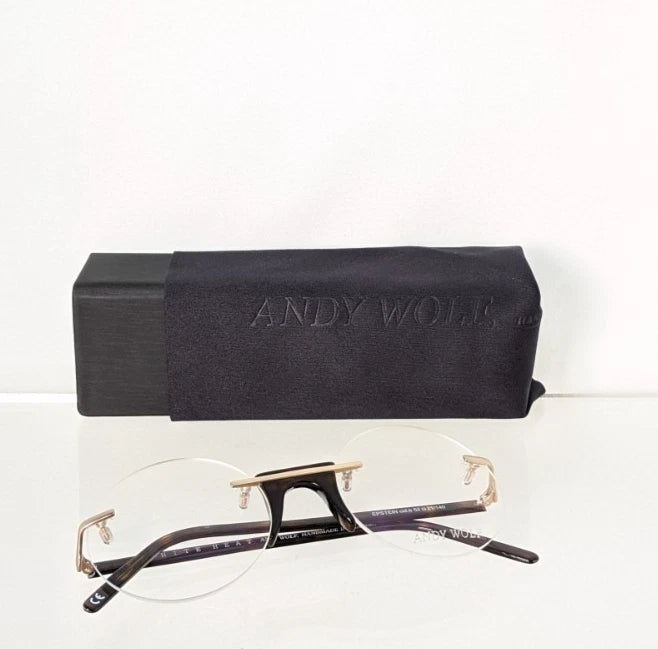 New Authentic Andy Wolf Eyeglasses EPSTEIN Col. b Hand Made Austria 52mm Frame