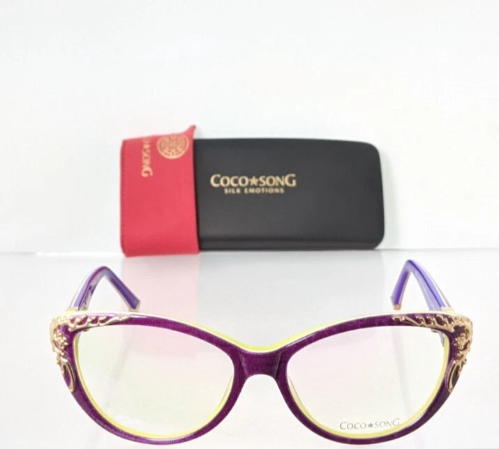 New Authentic COCO SONG Eyeglasses Golden Phoenix Col. 3 54mm CV093