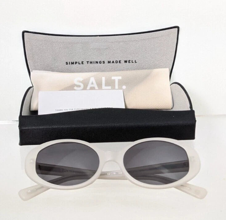 New Authentic Salt Sunglasses NADINE MOW Polarized Ivory 52mm Frame