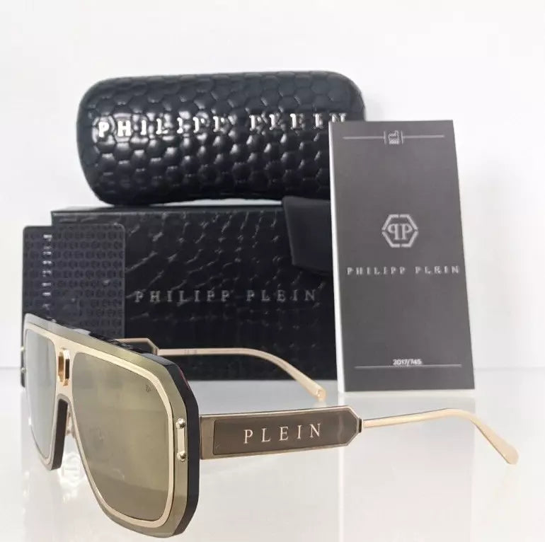 New Authentic Philipp Plein Sunglasses SPP 050 Col 300G Adventure SPP050 Frame
