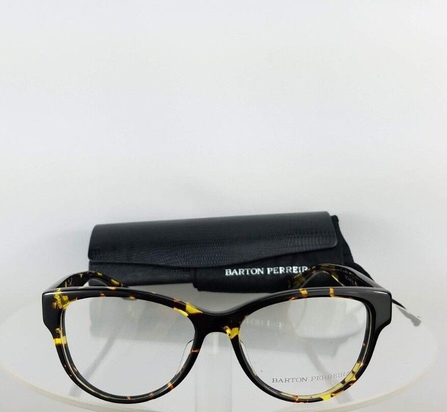 Brand New Authentic Barton Perreira Eyeglasses Brooke Af 53Mm Hec Tortoise Frame