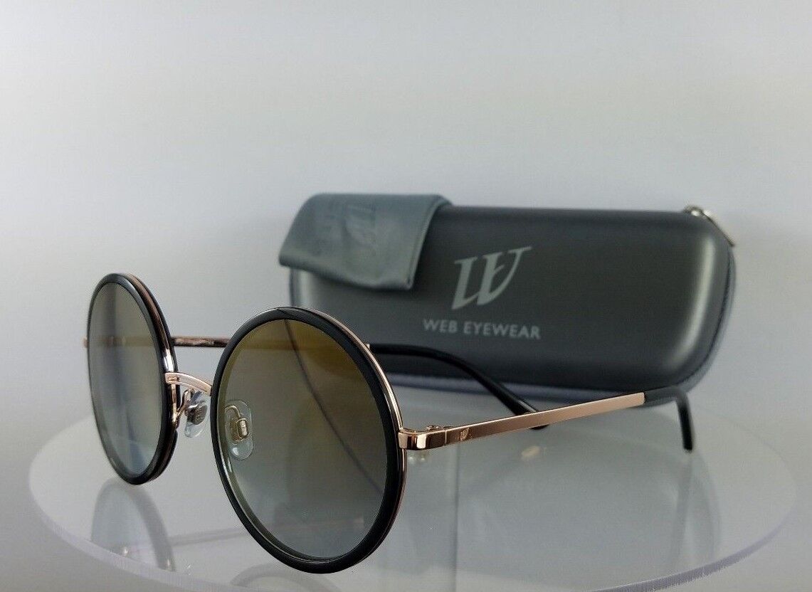 Brand New Authentic Web Sunglasses WE 200 Col. 01G Black Gold 52mm Frame 0200