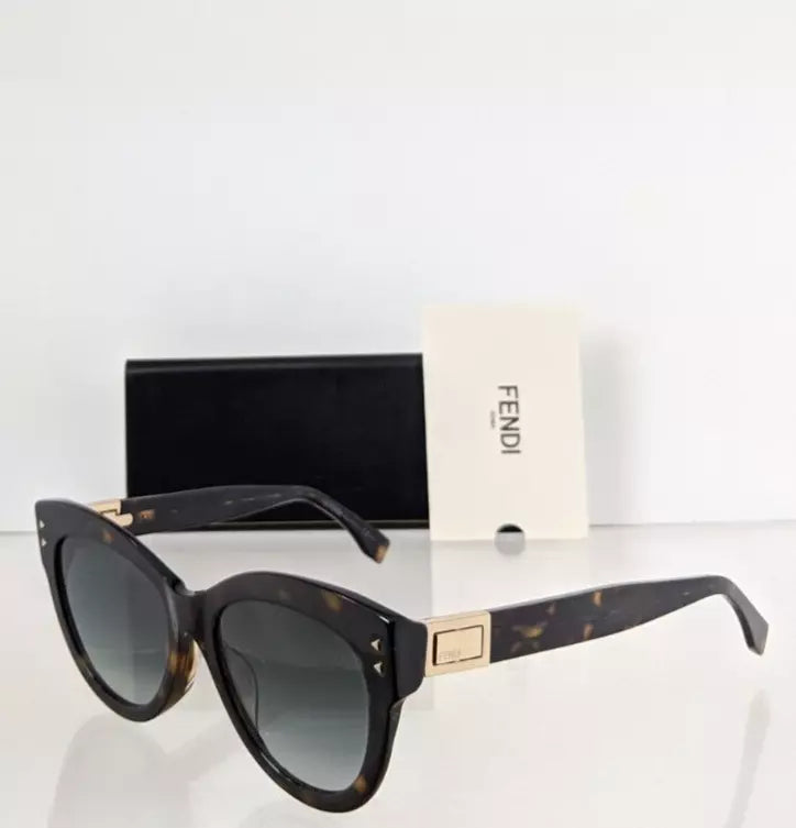 Brand New Authentic Fendi FF 0282 Sunglasses 0869O Tortoise Frame 0282/S 54mm