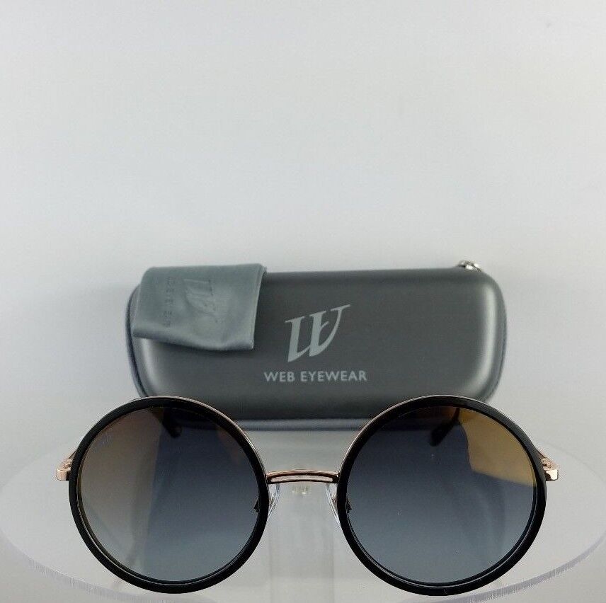 Brand New Authentic Web Sunglasses WE 200 Col. 01G Black Gold 52mm Frame 0200