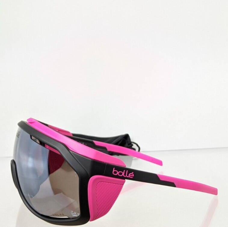 Brand New Authentic Bolle Sunglasses CHRONOSHIELD Matte Black Pink Frame