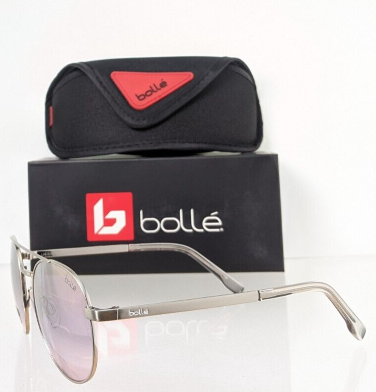 Brand New Authentic Bolle Sunglasses Ova 12590 GZ Silver Frame