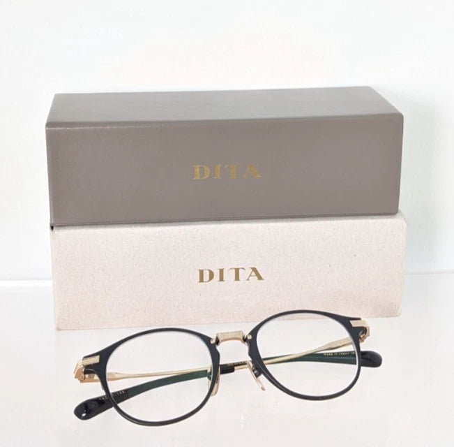 Brand New Authentic Dita Eyeglasses UNITED DRX-2078-A-BLK-GLD-48