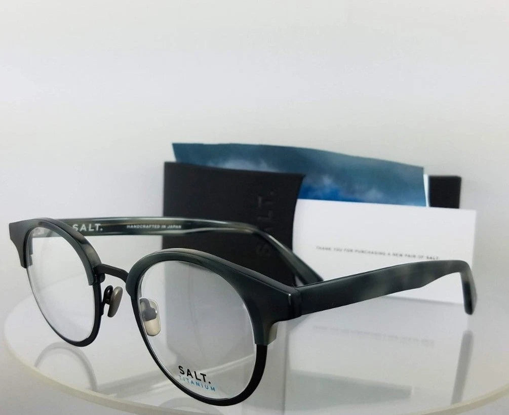 Brand New Authentic Salt Eyeglasses Rumack Dus Grey 46Mm Titanium Frame