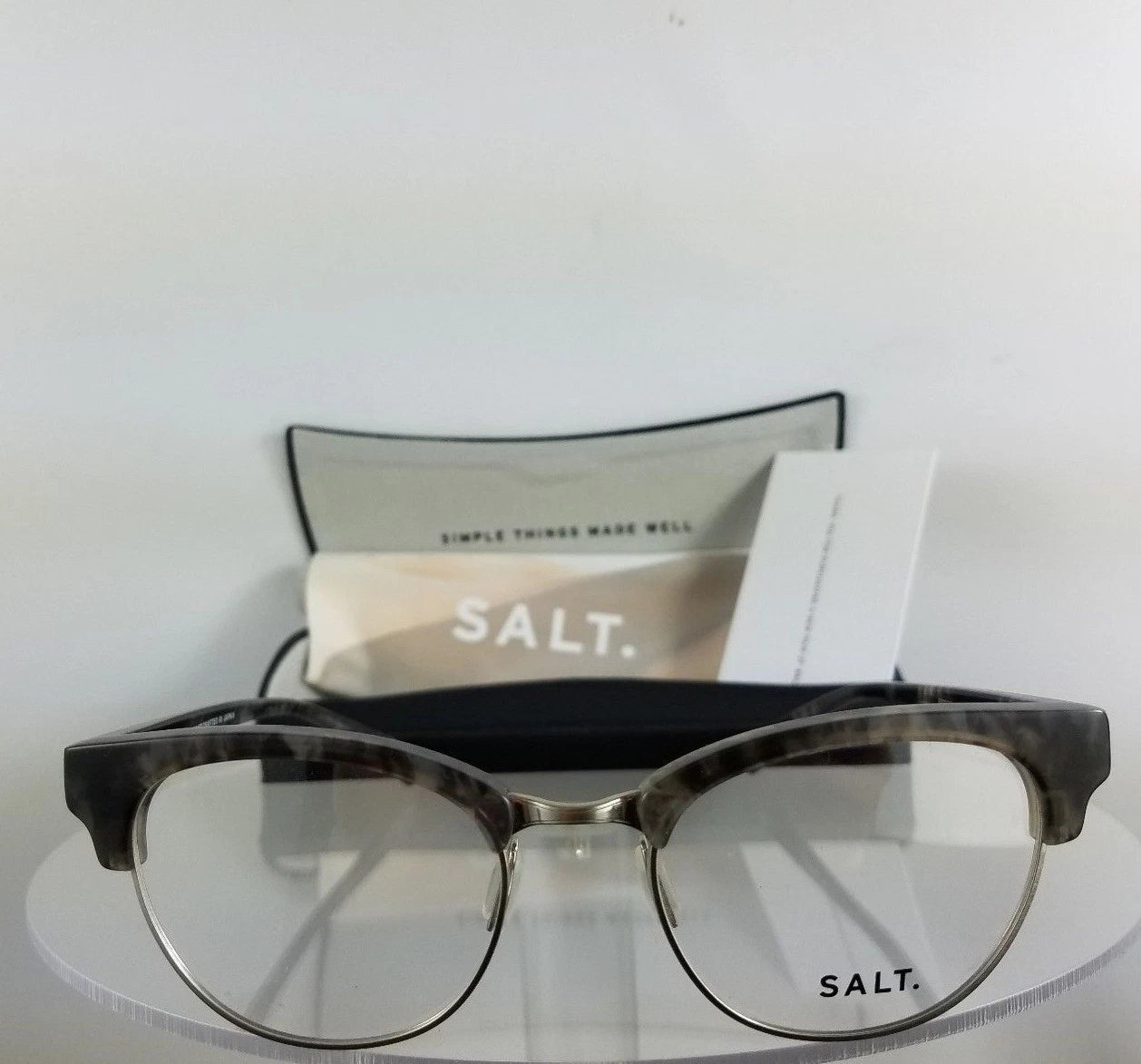 Brand New Authentic SALT Eyeglasses KRIS KRIS Charcoal 50mm Frame