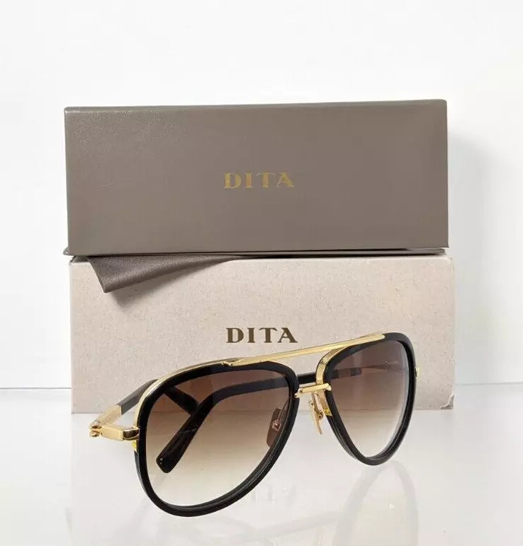 New Authentic Dita Sunglasses Mach Two DRX 2031B Black Gold 60mm Made in Japan