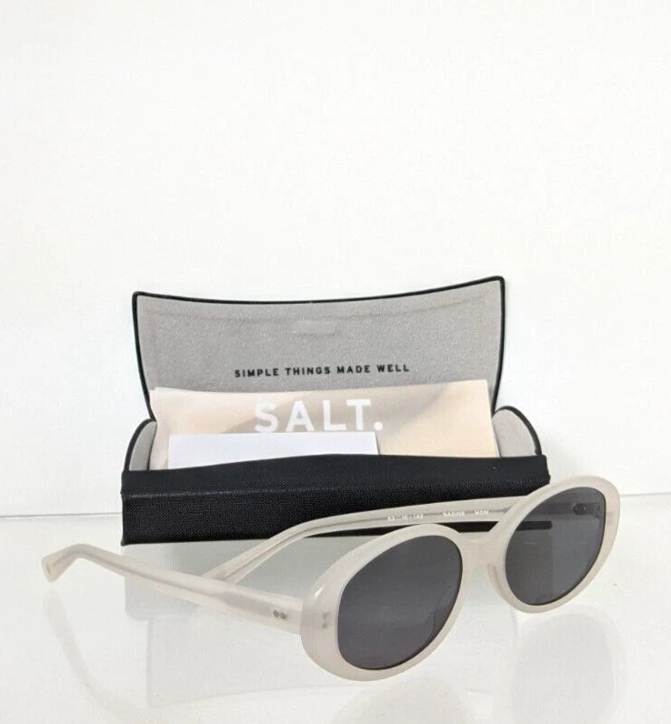 New Authentic Salt Sunglasses NADINE MOW Polarized Ivory 52mm Frame