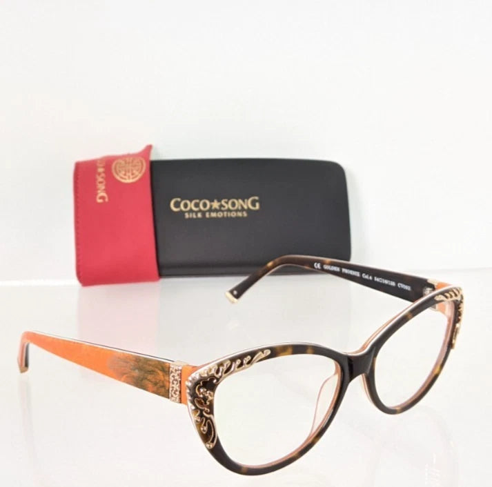 New Authentic COCO SONG Eyeglasses Golden Phoenix Col. 4 54mm CV093