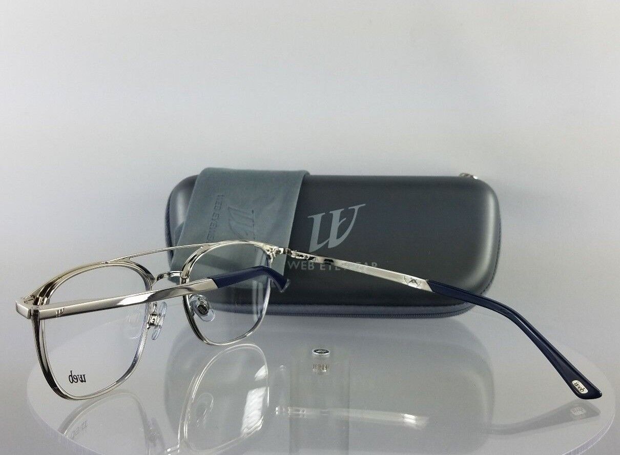 Brand New Authentic Web Eyeglasses WE 5241 Col. 080 Navy Silver 49mm