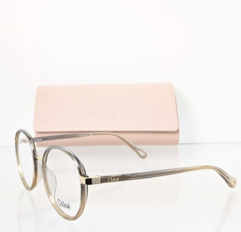 Brand New Authentic Chloe Eyeglasses CE 0033 002 51mm Clear & Gold 0033O Frame