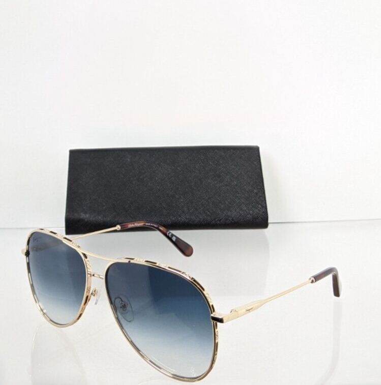 Brand New Authentic Salvatore Ferragamo SF268S 792 Gold 62mm 268 Frame
