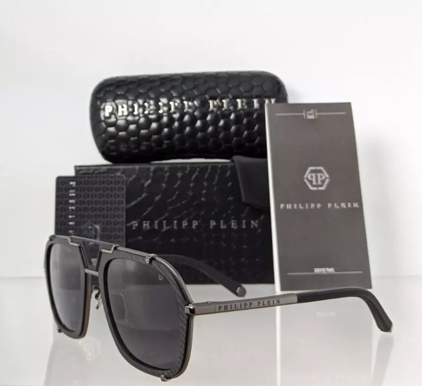 New Authentic Philipp Plein Sunglasses SPP 010 Col 0584 Signature SPP010 Frame