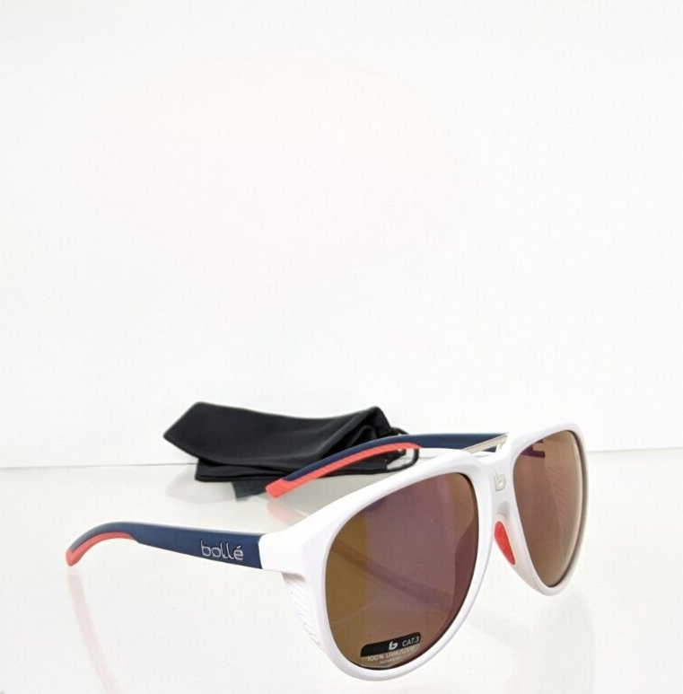 Brand New Authentic Bolle Sunglasses Euphoria Navy/White Frame