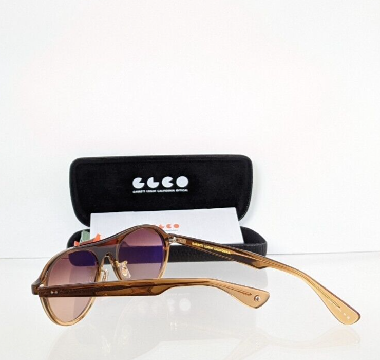 Brand Authentic Garrett Leight Sunglasses Lady Eckhart GOF Brown 50mm Frame