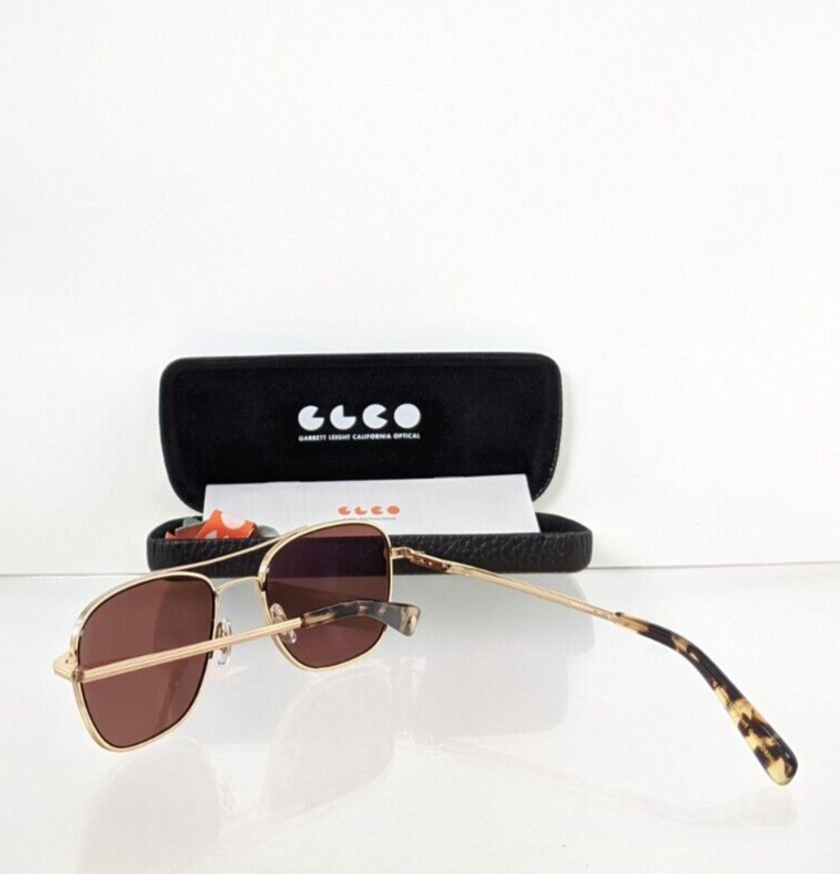 Brand Authentic Garrett Leight Sunglasses HARBOR G-YT 52mm Gold Frame