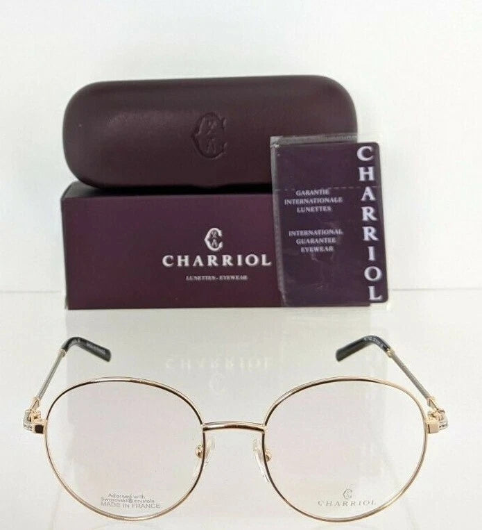 Brand New Authentic Charriol Eyeglasses PC 71022 PC71022 C02 51mm Black Gold
