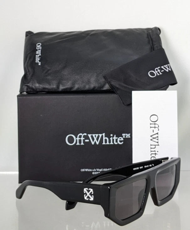 New Authentic OFF WHITE Sunglasses VANCOUVER 1007 Black 53mm OERI13F