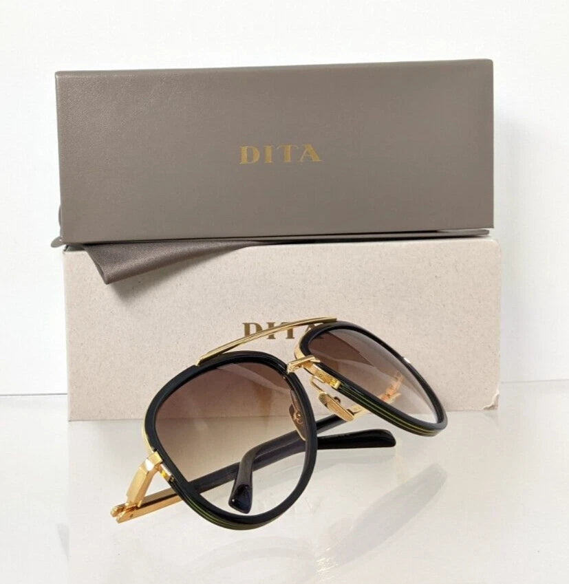 New Authentic Dita Sunglasses Mach Two DRX 2031B Black Gold 60mm Made in Japan