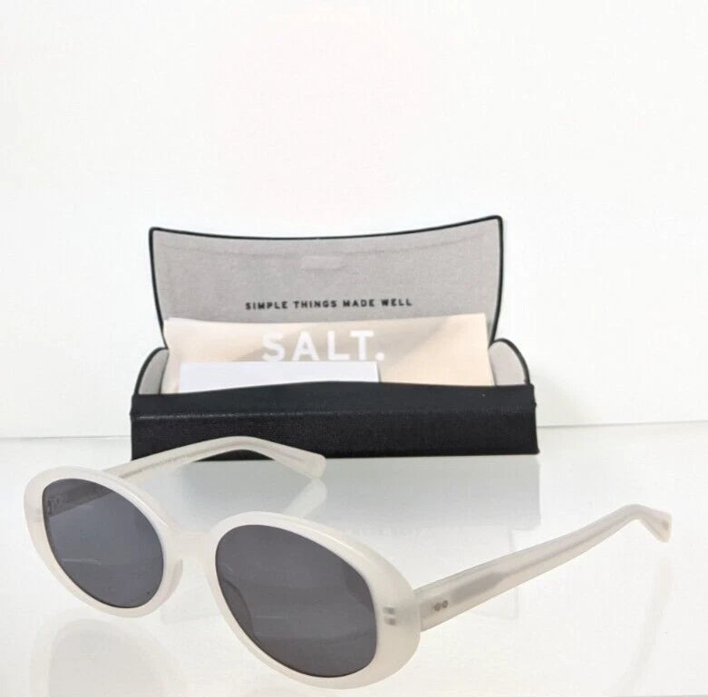 New Authentic Salt Sunglasses NADINE MOW Polarized Ivory 52mm Frame