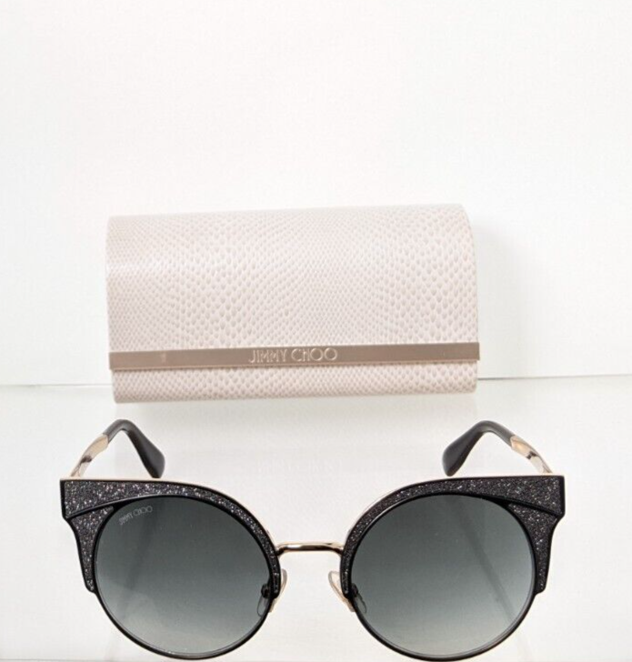 Brand New Authentic Jimmy Choo Sunglasses ORA/S 1KK9O Black Gold Frame ORA