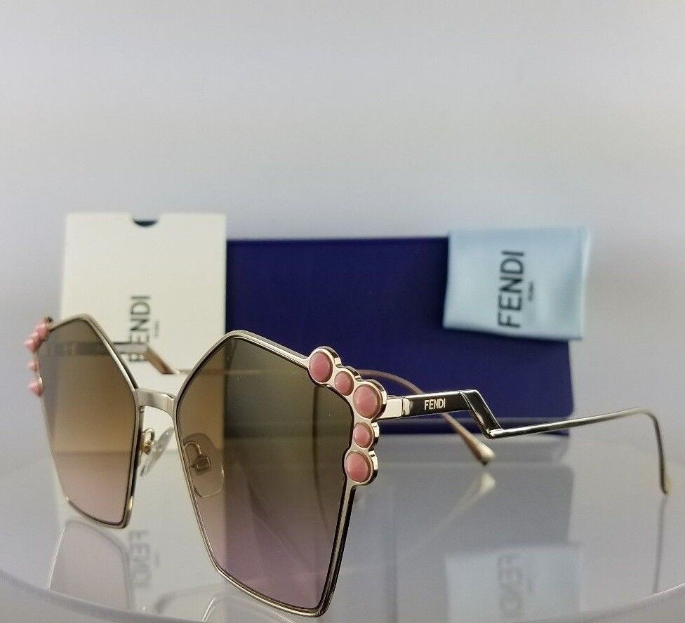 Fendi FF 0261/S 00053 Gold Pink Sunglasses