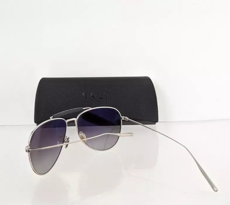 Brand New Authentic Salt Sunglasses Striker TS Silver 59mm Polarized Frame