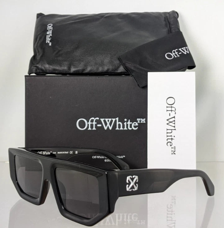 New Authentic OFF WHITE Sunglasses VANCOUVER 1007 Black 53mm OERI13F