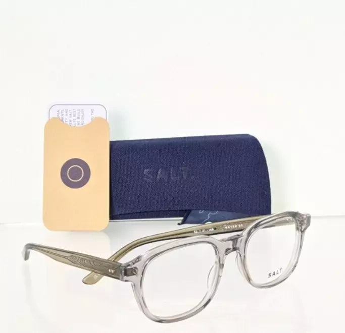 New Authentic SALT Eyeglasses MAYER SGTE Clear 52mm Frame