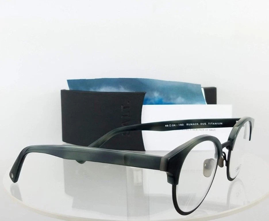 Brand New Authentic Salt Eyeglasses Rumack Dus Grey 46Mm Titanium Frame