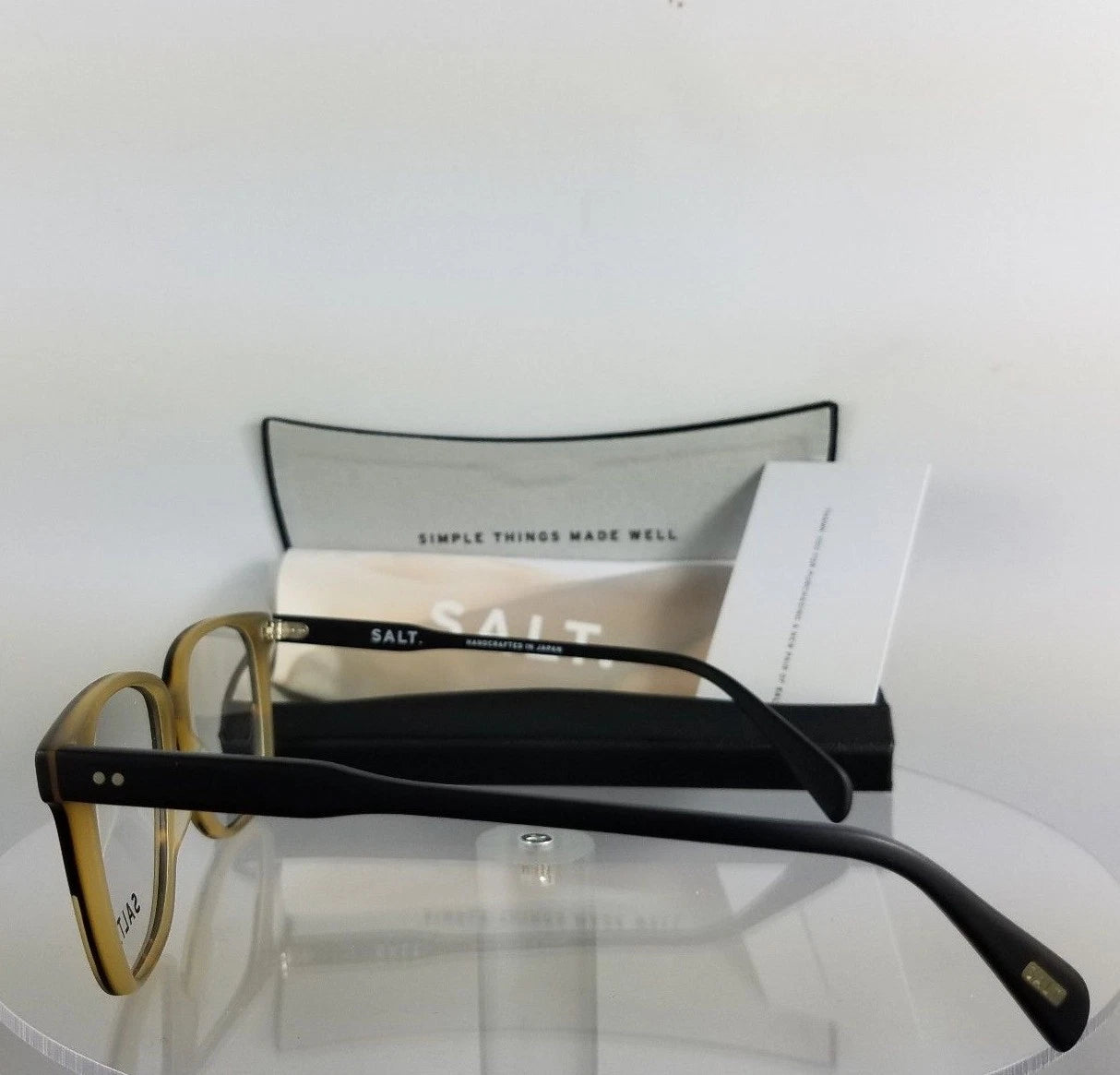 Brand New Authentic SALT Eyeglasses STEPH MBKH Tortoise Black Frame 51mm