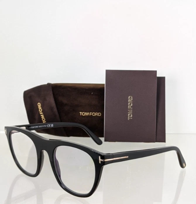 Brand New Authentic Tom Ford TF 5895 Eyeglasses with Clip FT 5895-B ECO 51mm