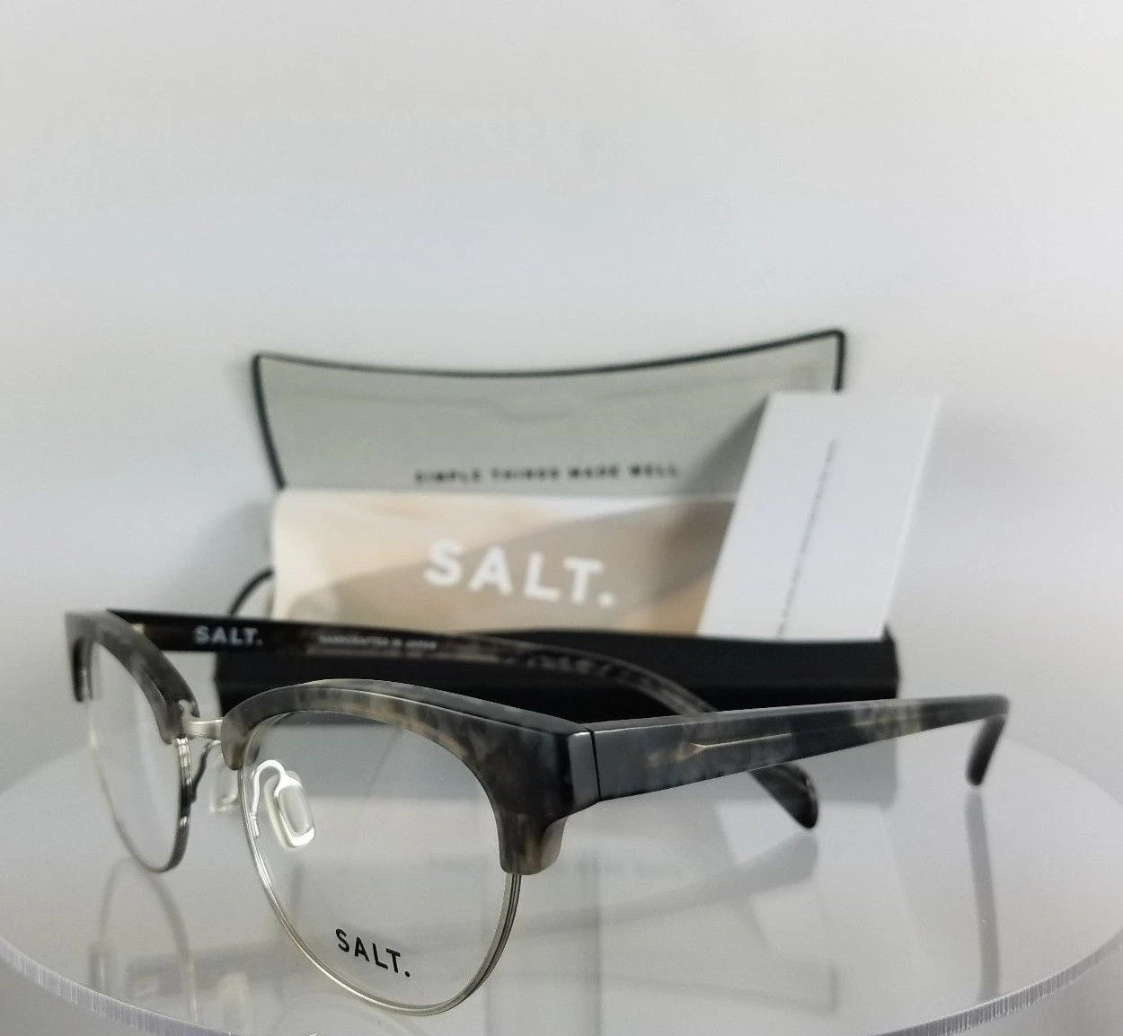 Brand New Authentic SALT Eyeglasses KRIS KRIS Charcoal 50mm Frame